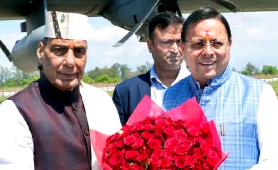 उत्तराखंड सरकार के 4 साल पूरे होनें पर राजनाथ सिंह ने सीएम धामी को बताया ‘धुरन्धर’